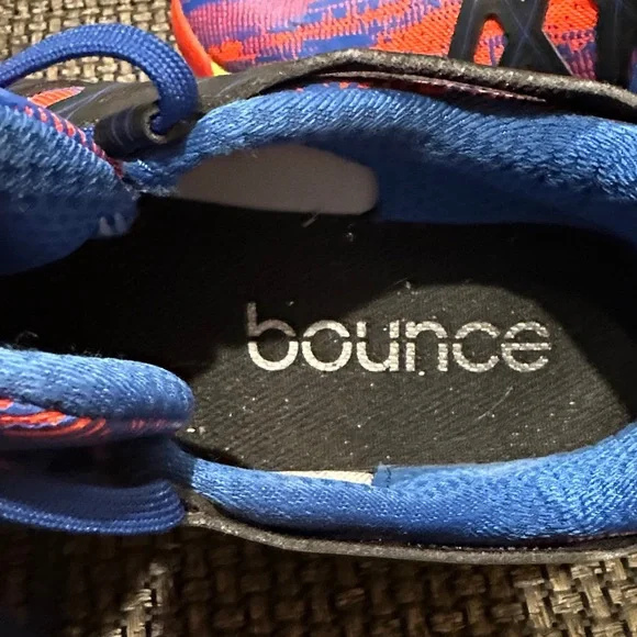 Adidas Blue and Orange Athletic Sneakers - Picture 7 of 10